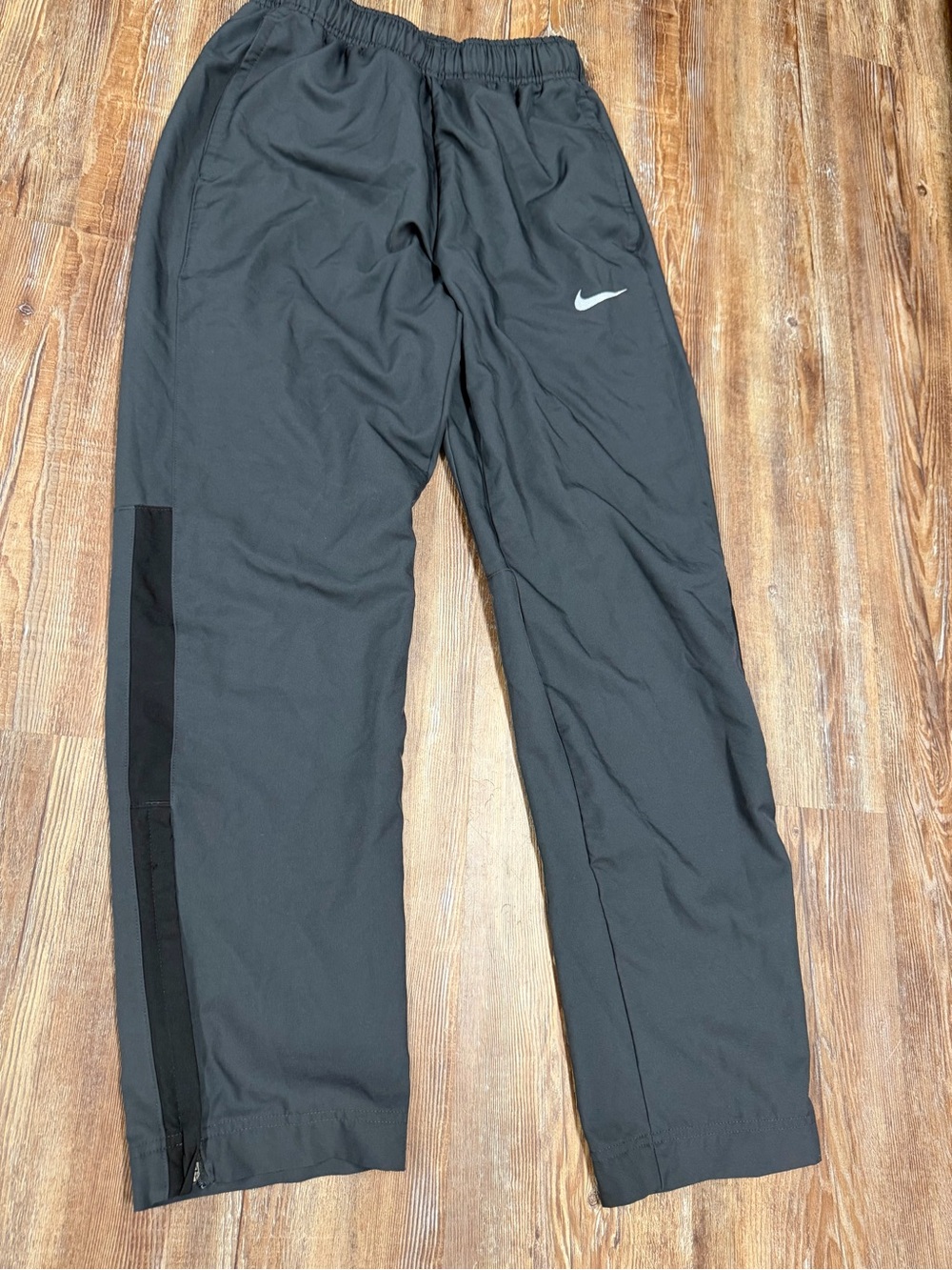 Y2K Nike Dri-Fit black & gray track pants size S